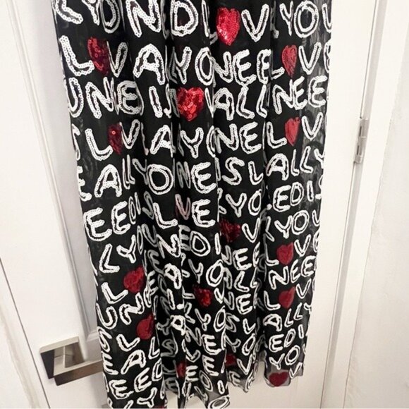 Alice + Olivia Stylish Black and Red Women's Skirt - size 2 - Picture 7 of 8